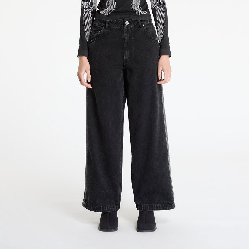 Jeans adidas Originals Adicolor Denim 3-Stripes Track Pants 25/32 Musta | JD3109