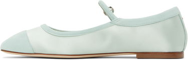 Vaatteet Aeyde Aeyde Uma Satin Toe-Cap Ballerina Flats Turkoosi | A11-FL-RKLS08FL169-SS25-1017-067, 2