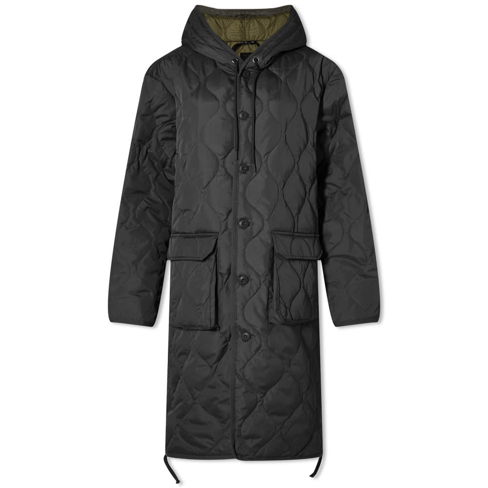 Takit TAION Hood Down Coat Musta | TAION-106BML-LONG-BLK, 0