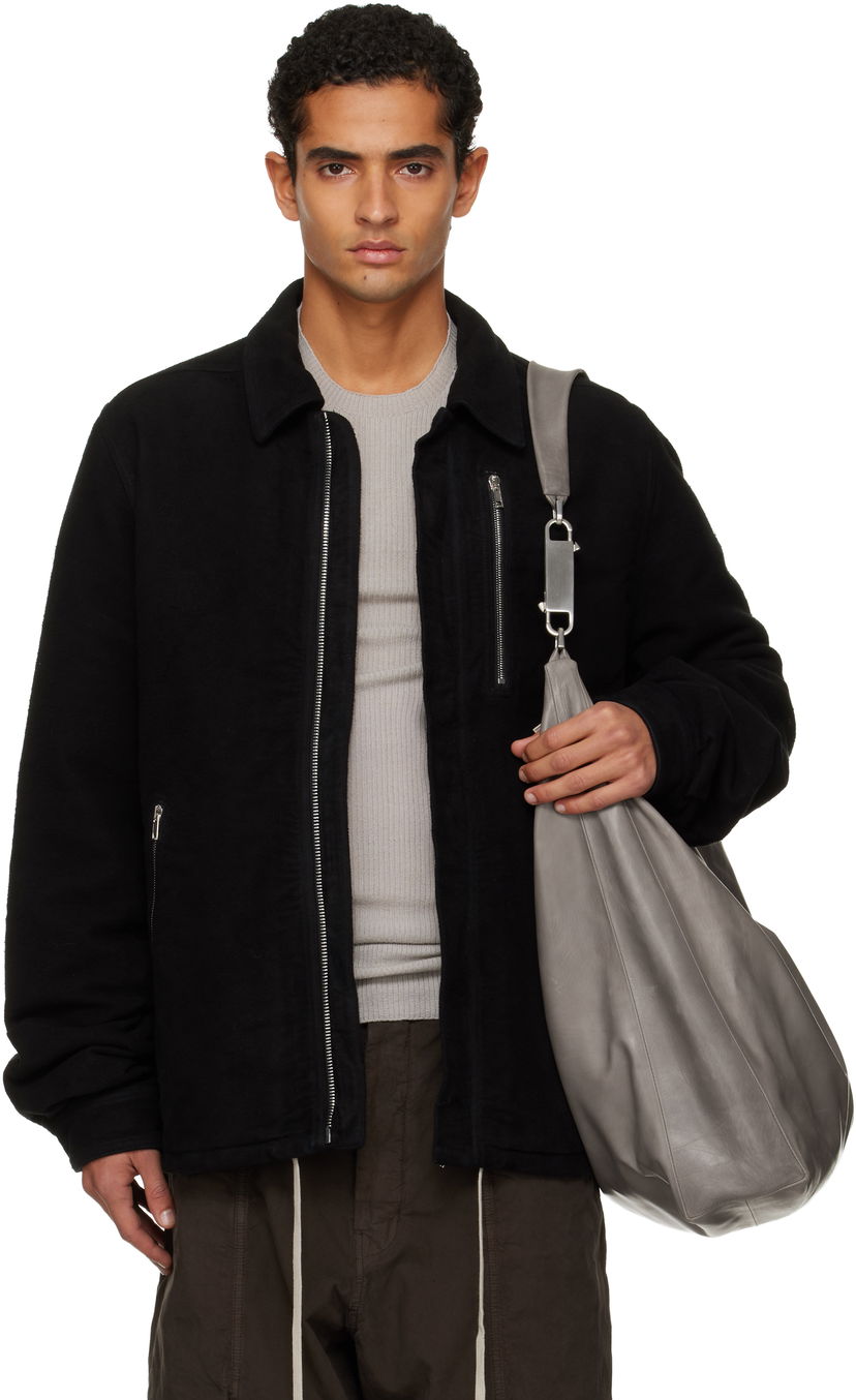 Takki Rick Owens Rick Owens DRKSHDW Concealed Zipfront Jacket Musta | DU02E7775 BMO