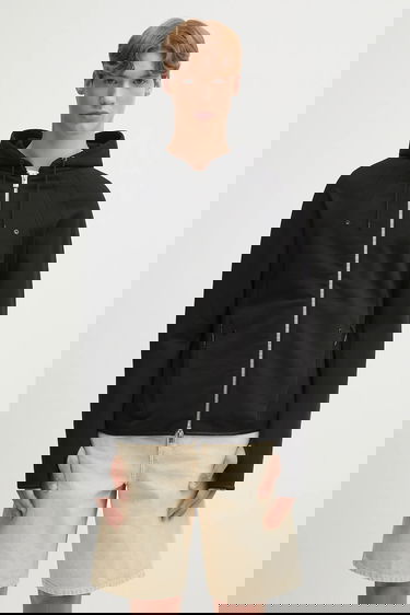 Huppari HELIOT EMIL Heliot Emil Hooded Zip-Up Jacket Musta | PREAW25.M.08.079.BLK01, 0