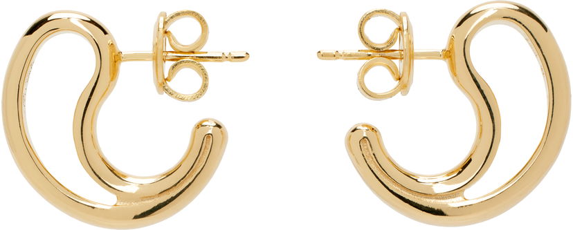Korvakorut Bottega Veneta Small Frills Gold Earrings Keltainen | 804846 VAHU0