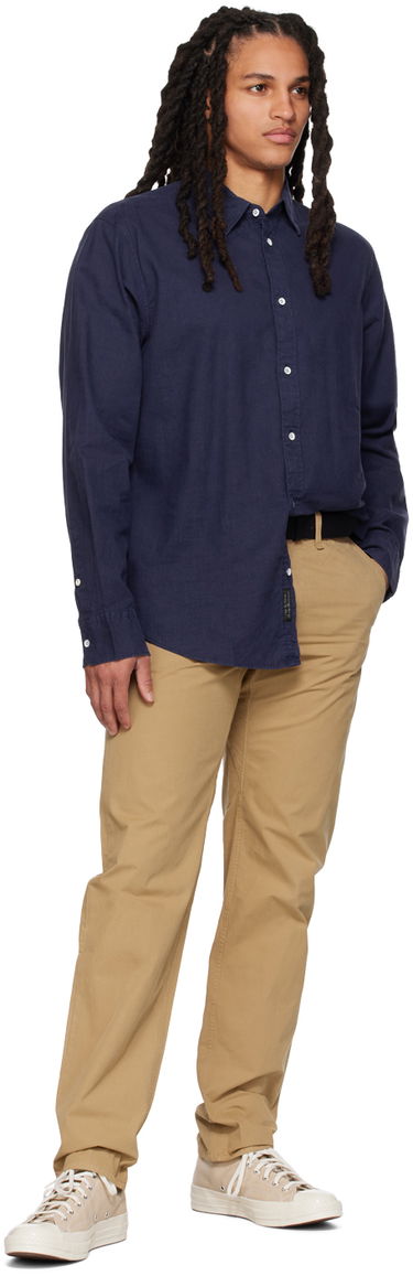 Paita rag & bone Rag & Bone Gus Button-Down Shirt Tummansininen | MBW23PA440CHML, 3