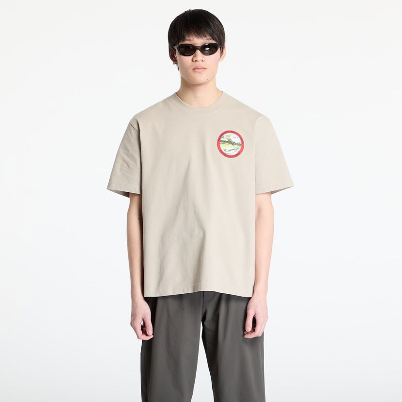 T-paita ROA ROA Division T-Shirt Beige | RBMW0433JY38 GRY0004