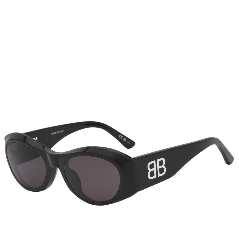 Aurinkolasit Balenciaga Balenciaga BB0396SK Oval Sunglasses Musta | BB0396SK-001