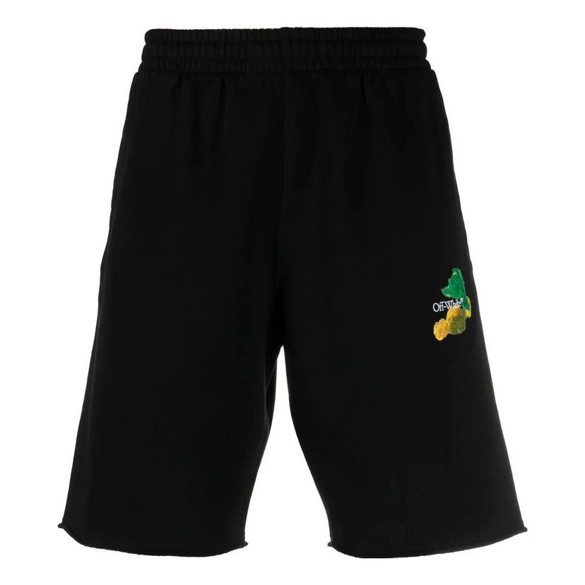 Shortsit Off-White Brush Arrow Bermuda Shorts Musta | OMCI006S23FLE0021084