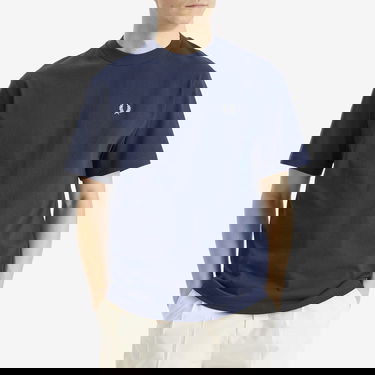 T-paita Fred Perry Champion Embroidered T-Shirt, Size Large Tummansininen | M9826-X86, 2