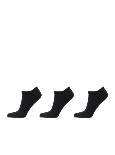 Alusvaatteet ja sukat Nike No-Show Socks 3-Pack Musta | SX7673-010