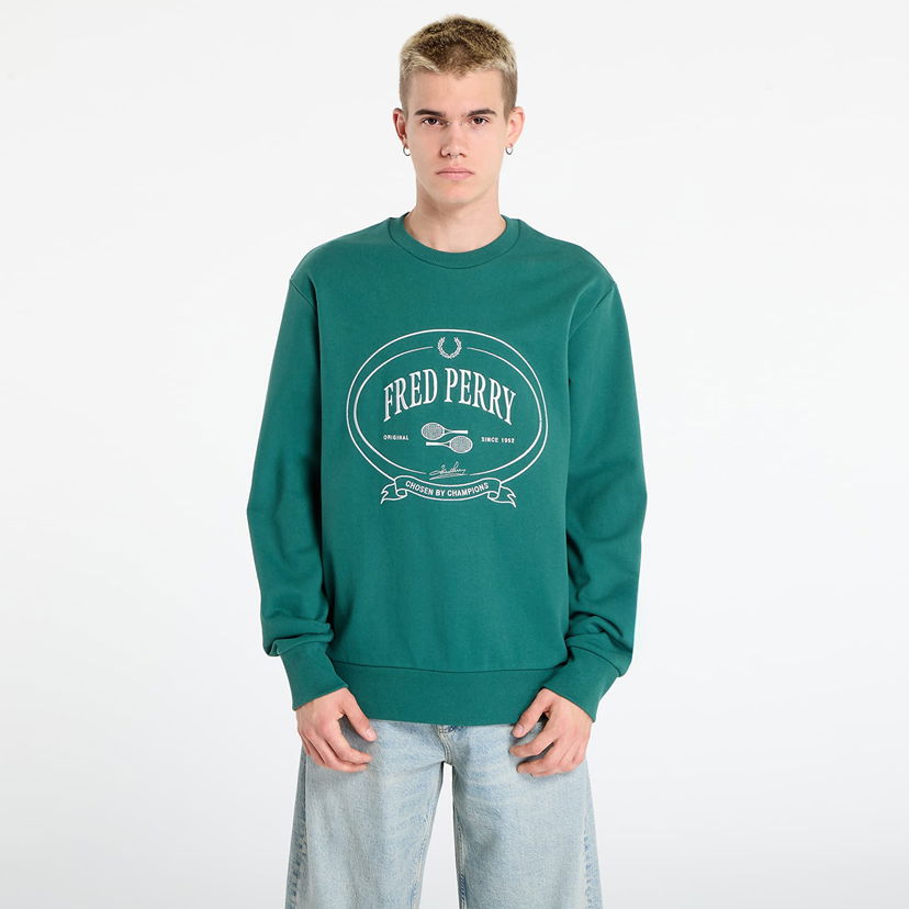 Huppari Fred Perry Fred Perry Chosen By Champions Sweatshirt Vihreä | M1605 Z18