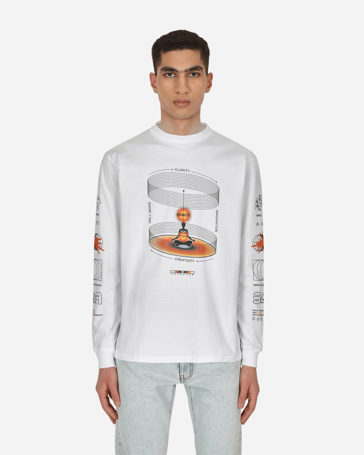 T-paita Space Available Whole Being T-Shirt Valkoinen | SA-WBT002-WHT WHITE, 0