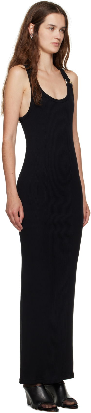 Mekko Jean Paul Gaultier Jean Paul Gaultier 'The Piercing' Maxi Dress Musta | 25/03-W-DR067-J014-00, 1