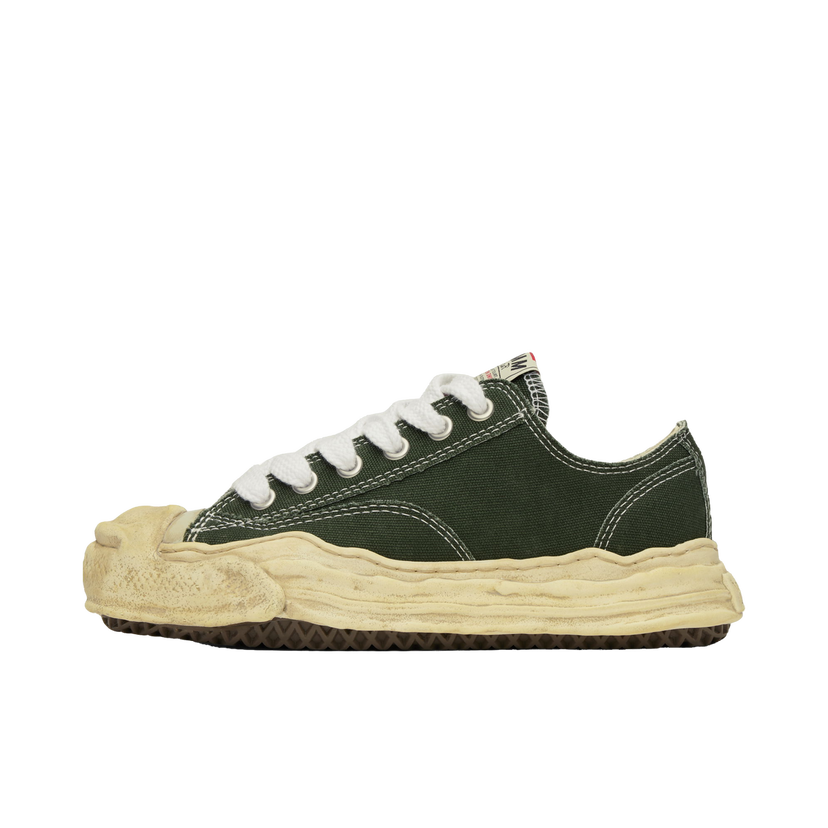 Tennarit ja kengät Maison MIHARA YASUHIRO Hank OG Dyed Sole Canvas Low-Top Vihreä | A13FW733