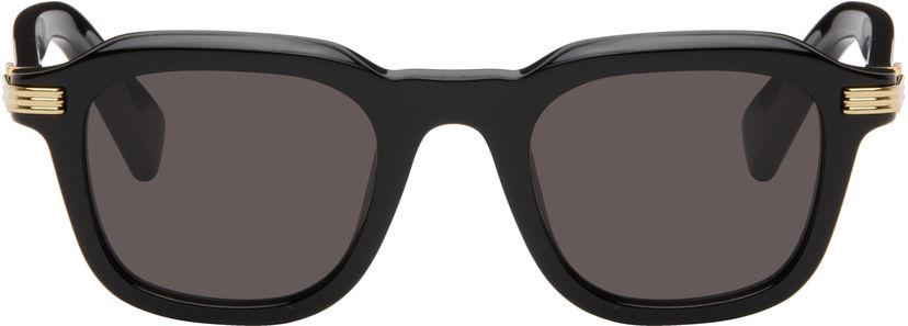 Aurinkolasit Cartier Première Square-frame Sunglasses with Gold-tone Accents Musta | CT0536S-001