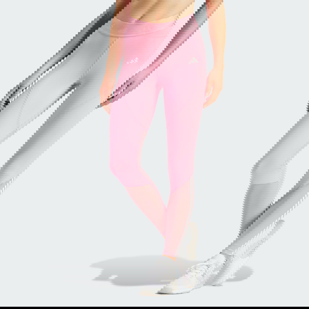 Leggingsit adidas Performance Hyperglam Full-Length Leggings Vaaleanpunainen | IS4476, 0