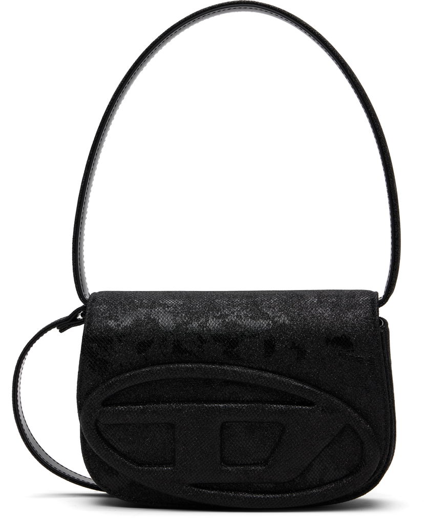 Olkalaukku Diesel 1DR Glitter Mini Bag Musta | X08396-P5126-T8013