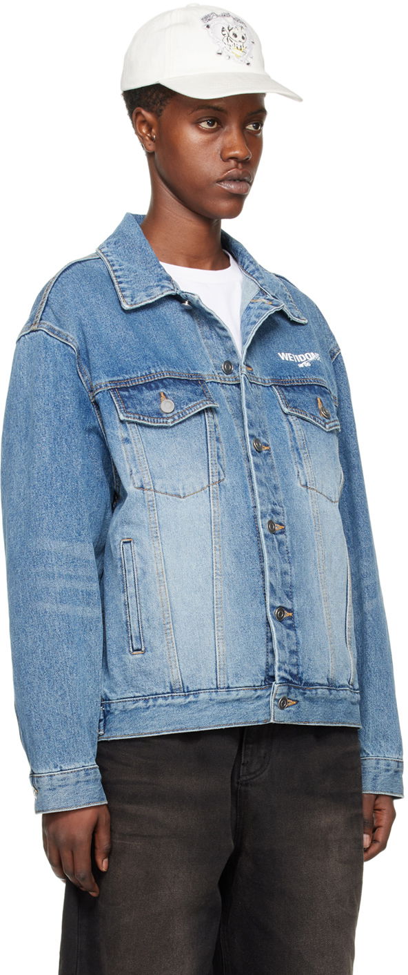 Takki We11done We11done Faded Denim Jacket Sininen | WD-DJ1-23-913-U-BL, 1