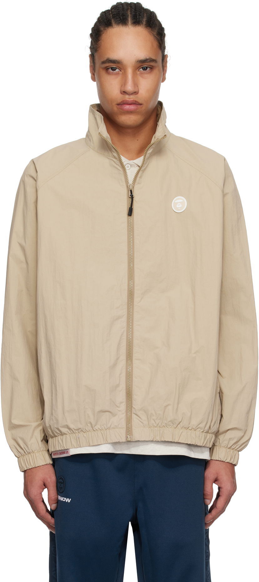 Tuulitakki AAPE by A Bathing Ape AAPE by A Bathing Ape 'AAPE Now' Lightweight Jacket Beige | AAPLJM7703XXNBGL