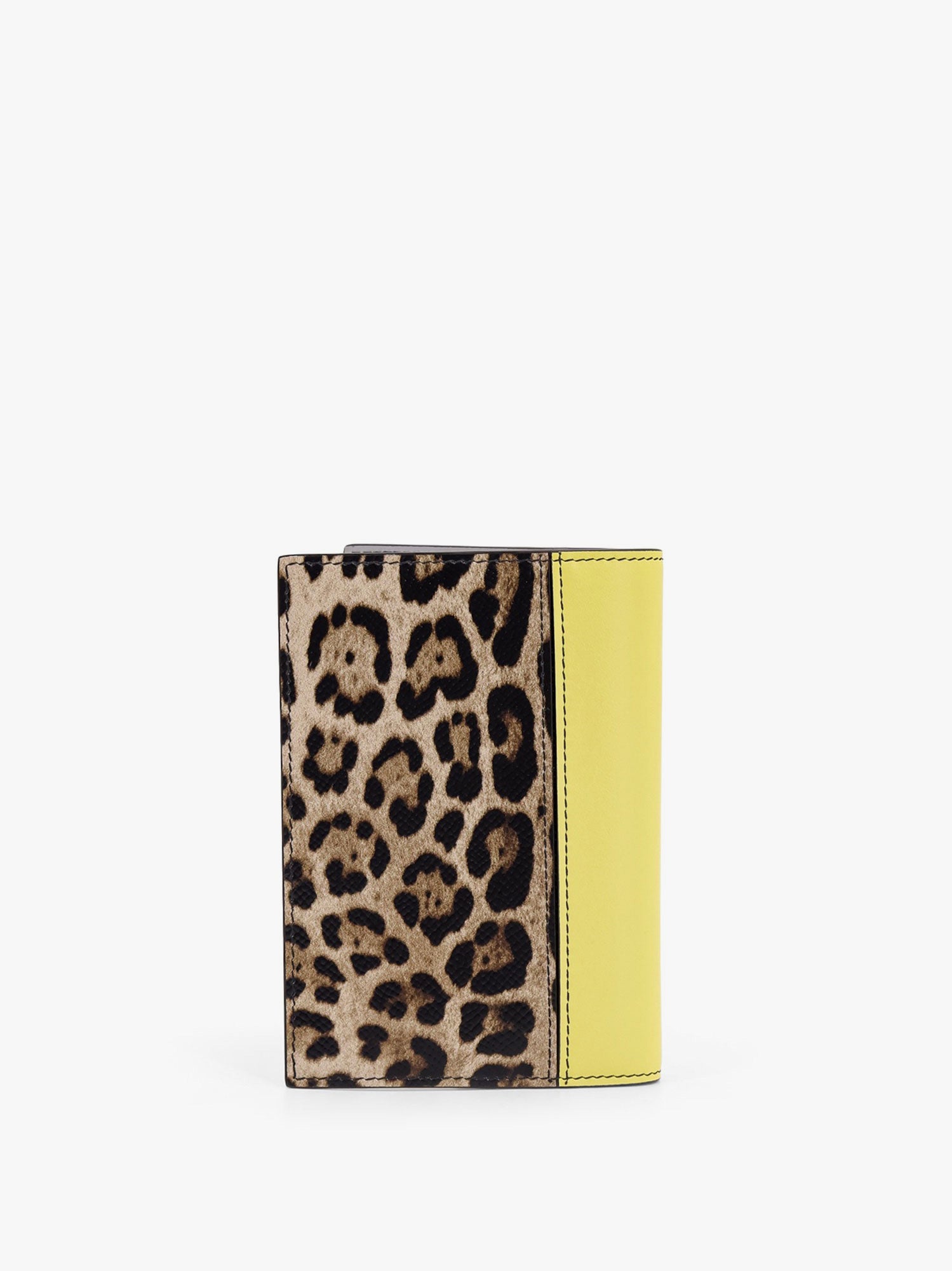 Lompakko Dolce & Gabbana Dolce & Gabbana Leopard Print and Acid Yellow Passport Holder Monivärinen | BP2215A6N738Z857, 1