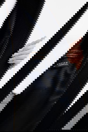 Takki Samsoe Samsoe ALMA Wool Cape Jacket Tummansininen | F23300184, 6