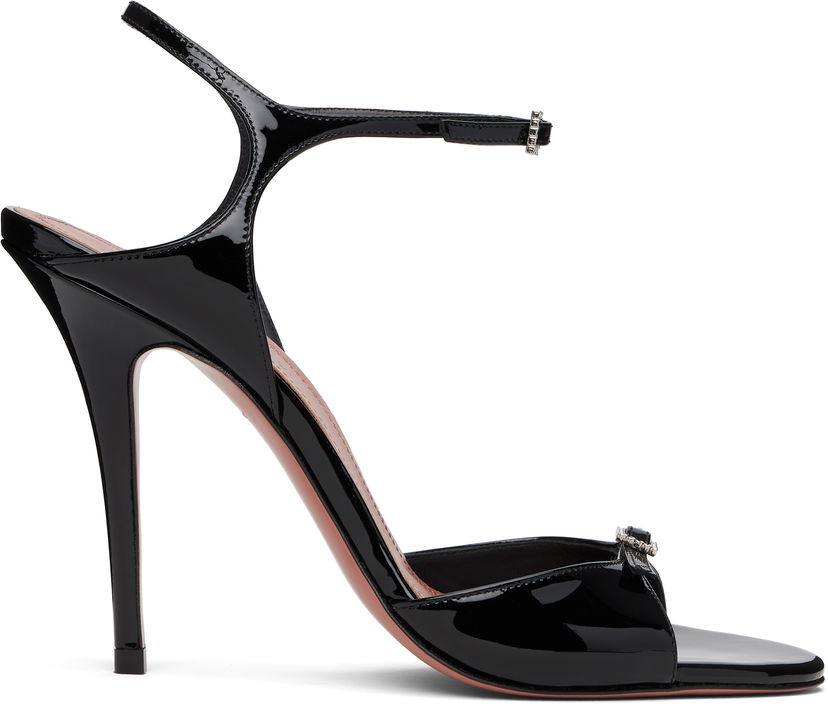 Asusteet Amina Muaddi Amina Muaddi Adut Heeled Sandals Musta | ADUT SANDAL