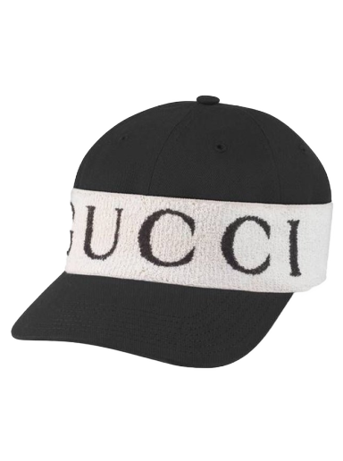 Korkki Gucci Logo Band Baseball Cap Musta | 492545 4HC56 1077