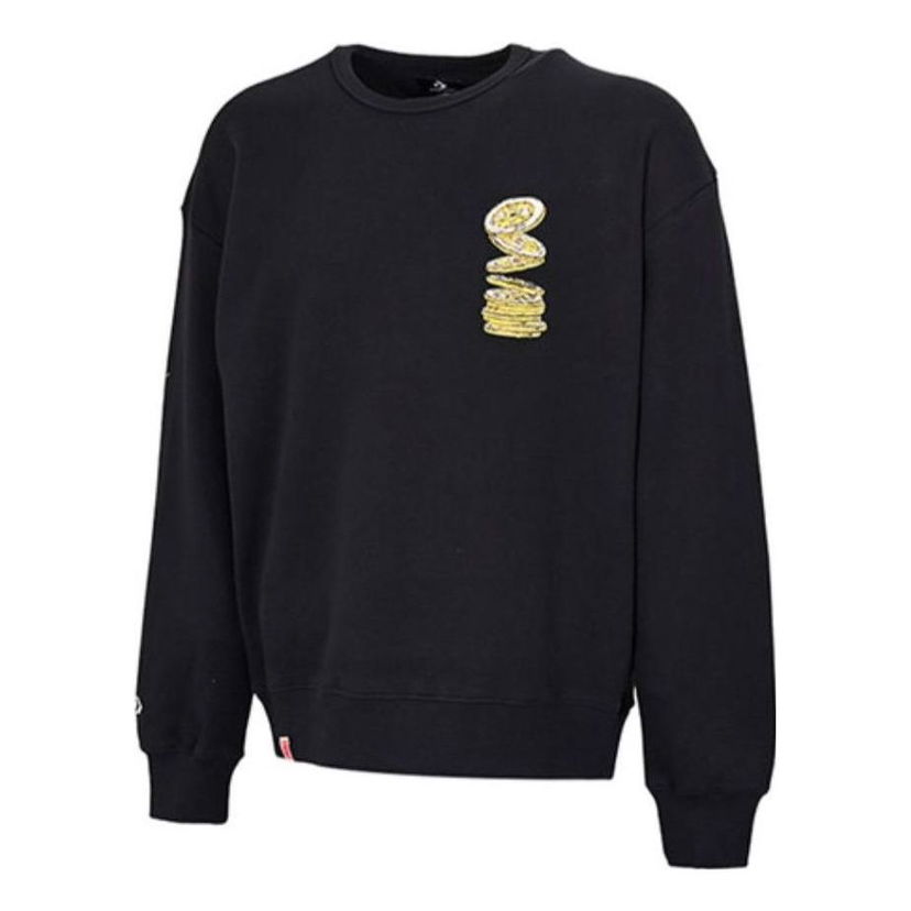 Villapaita Converse Graphic Crew Sweatshirt Musta | 10025505-A03