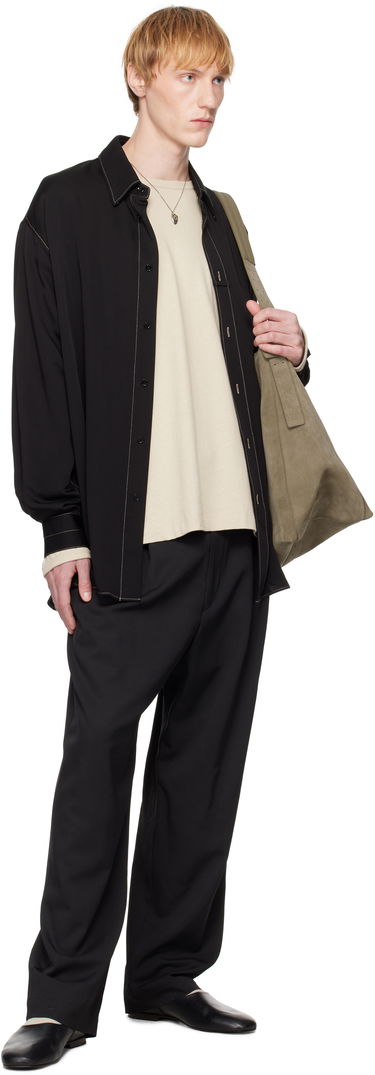 Paita LEMAIRE Lemaire Loop Button-Up Shirt Musta | SH1169 LF1392, 3