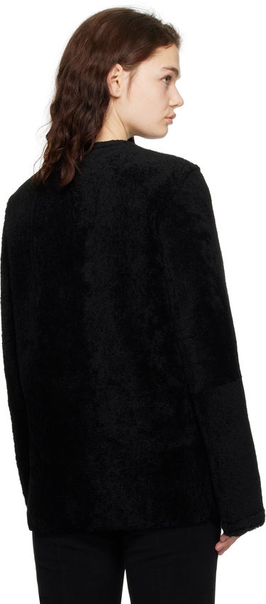 Takki TOTEME TOTEME Zipped Teddy Shearling Jacket Musta | 251-WRO0184-LE0048, 2
