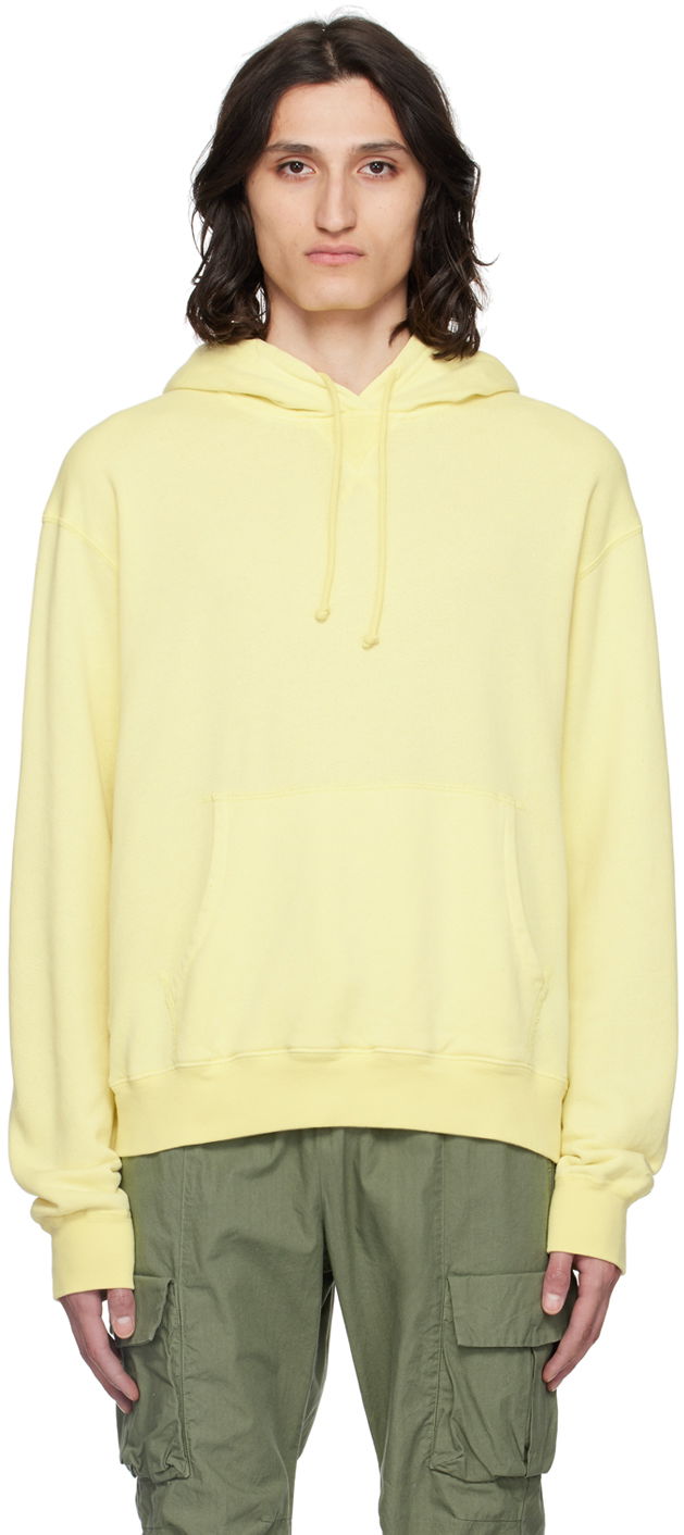 Huppari John Elliott Vintage Fleece Hoodie Keltainen | B273D53112A