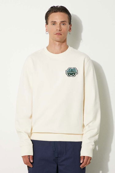 Huppari Filling Pieces Crewneck Sweatshirt With Application Beige | 74533929936, 0