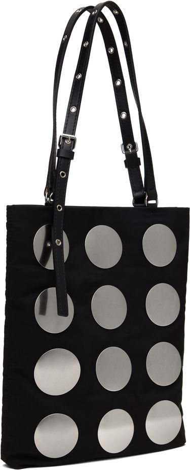Kangaskassi We11done We11done Round Studded Mini Tote Musta | WD-AB0-25-476-U-BK, 1