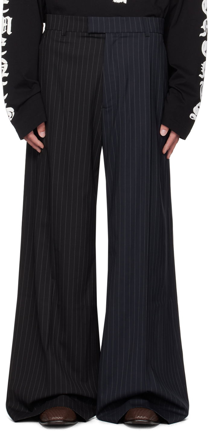 Housut VETEMENTS Pinstripe Trousers Musta | UA65PA706N