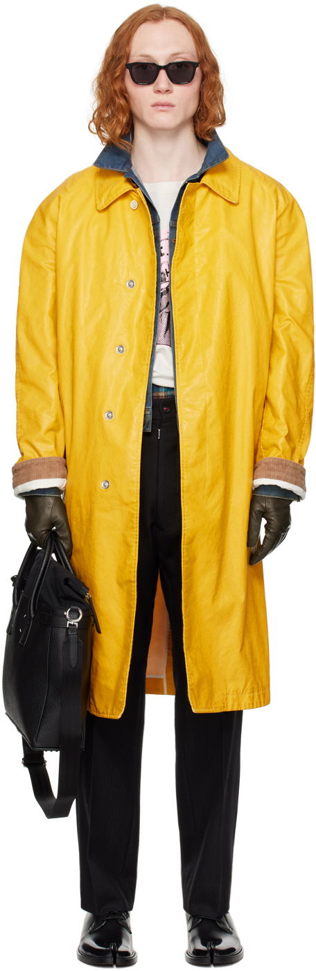 Takit Maison Margiela Smudge Trench Coat Keltainen | S50AH0130 S48398