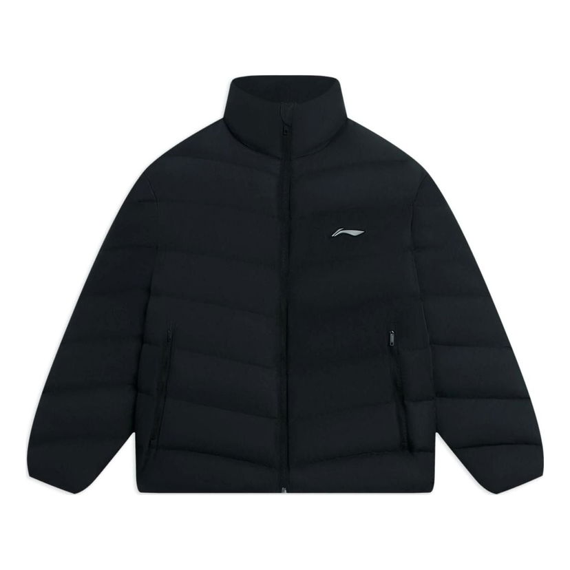 Puffer takki Li-Ning Essential Logo Down Jacket Musta | AYMS267-1