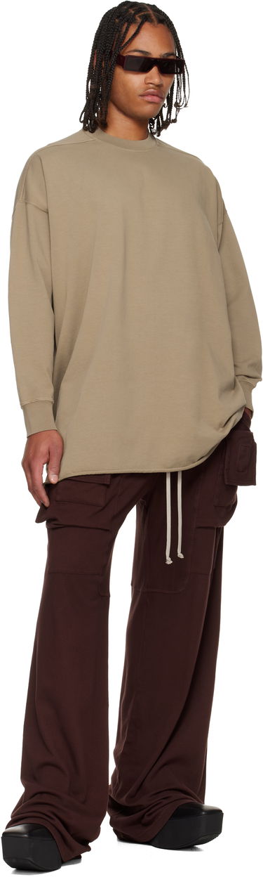 Huppari Rick Owens DRKSHDW Concordians Tommy LS Sweatshirt Beige | DU02E7292 RIGP, 3