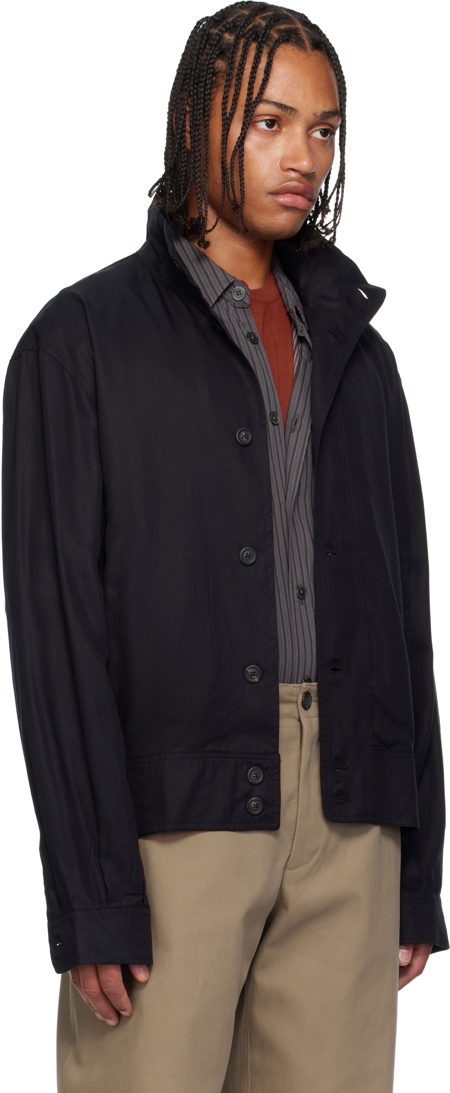 Bomber-takki OUR LEGACY Mock Bomber Jacket Musta | M4252MDB, 1