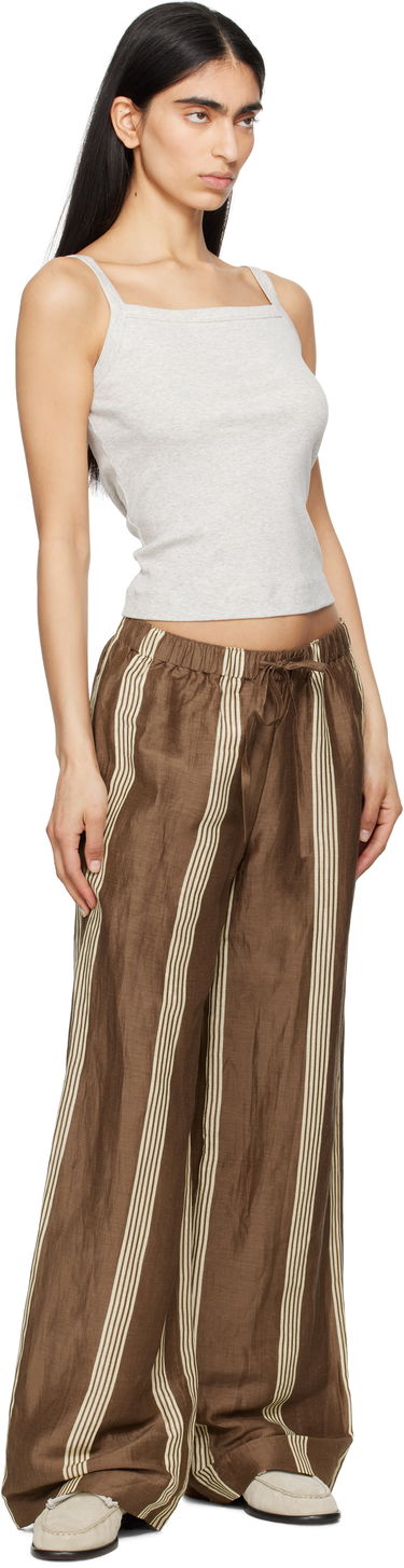 Housut rag & bone rag & bone Olivia Linen Trousers Ruskea | WAW25S70219321, 3