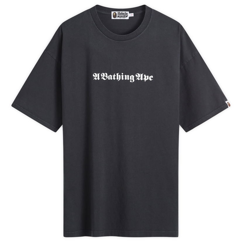 T-paita BAPE A Bathing Ape Women's Pigment Dye T-Shirt in Black, Size Medium | END. Clothing Musta | 001CSK302002L-BLK