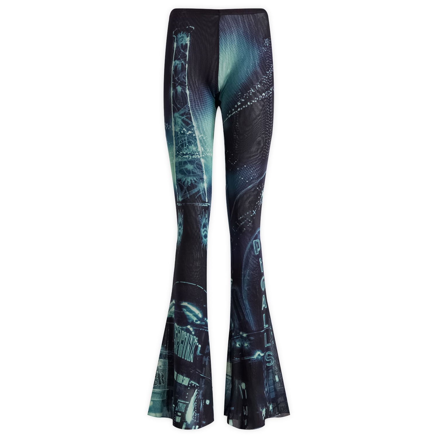 Leggingsit Jean Paul Gaultier Pigalle Print Mesh Trousers Musta | 2430FPA157T55259560100, 0