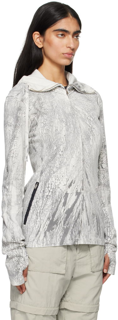 Huppari Acne Studios Acne Studios Dyed Zip-Up Hoodie Harmaa | BI0203-, 1