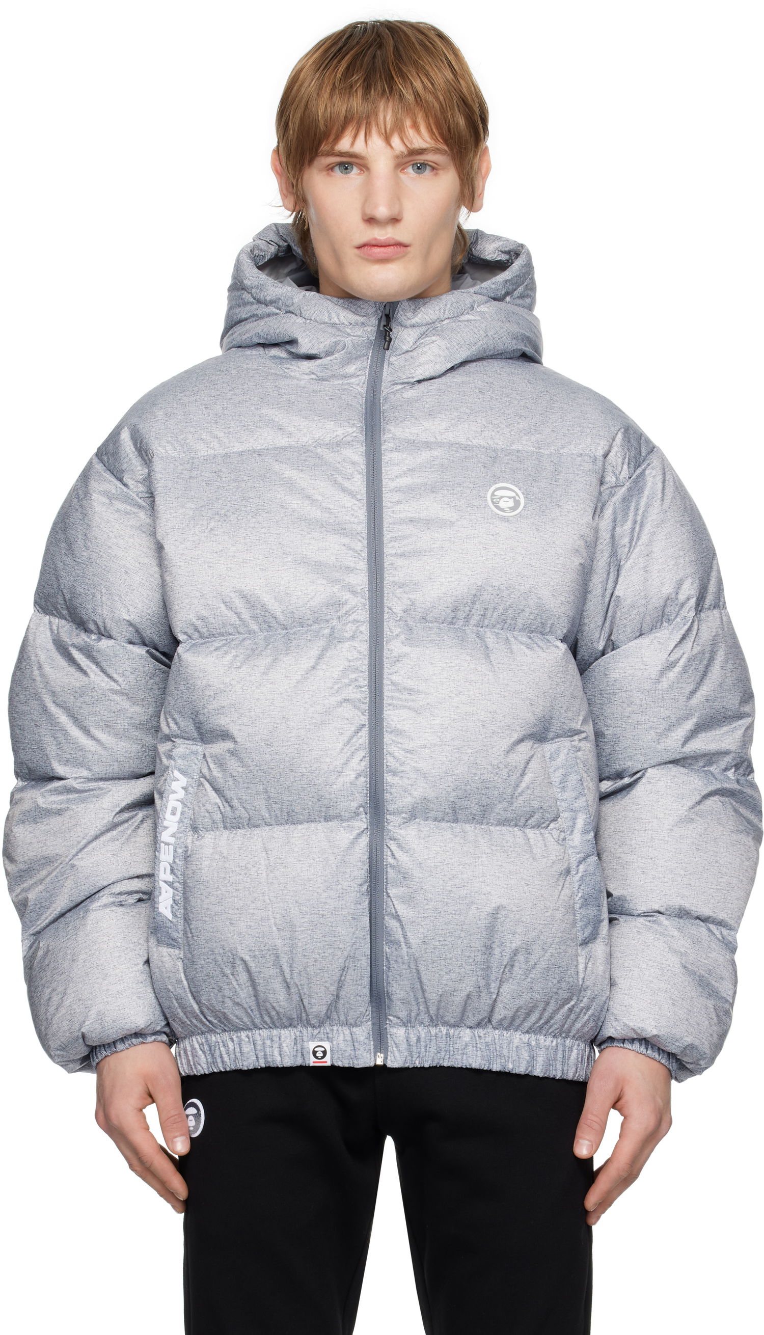 Puffer takki AAPE by A Bathing Ape AAPE by A Bathing Ape 'AAPE NOW' Down Jacket Harmaa | AAPDNM7654XANGY2, 0