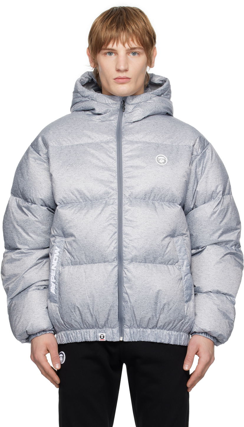 Puffer takki AAPE by A Bathing Ape AAPE by A Bathing Ape 'AAPE NOW' Down Jacket Harmaa | AAPDNM7654XANGY2