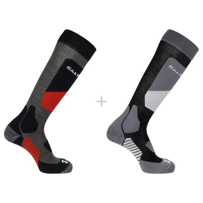 Sukat Salomon Ski Socks 2-Pack Musta | LC2375300