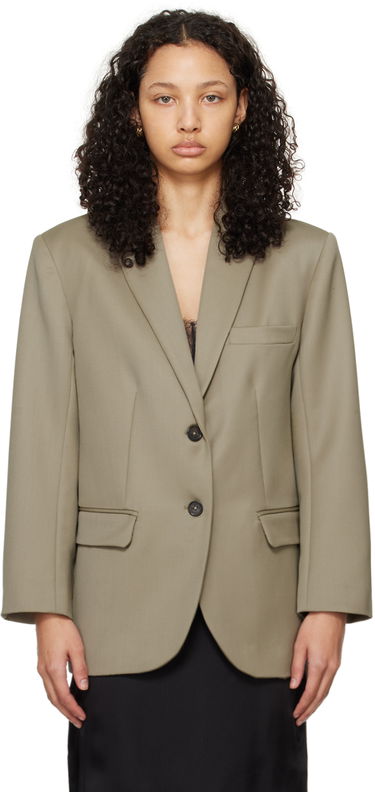 Takit Anine Bing Quinn Single-Breasted Blazer Vihreä | A-01-7073-250, 0