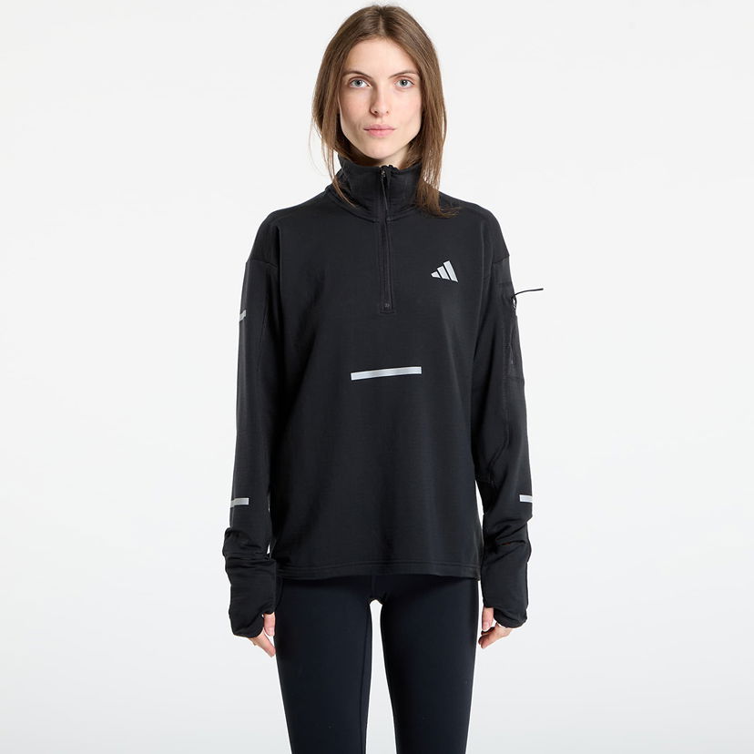 Huppari adidas Performance Adi365 Running Climawarm+ Half-Zip Sweatshirt Musta | JP3842