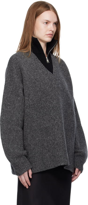 Villapaita Nanushka Nanushka Kylen Half-Zip Sweater Harmaa | NU25PFSW17197, 1