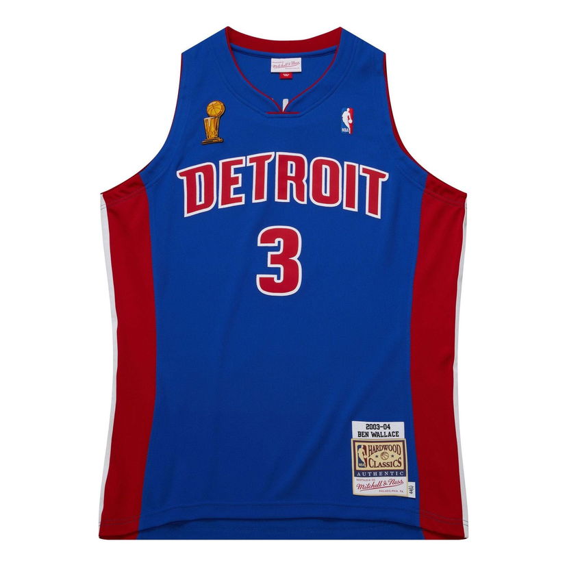 Jersey Mitchell & Ness NBA Detroit Pistons 2004 Finals Jersey 'Ben Wallace 3' Sininen | AJY46501-DPI03BWAROYA