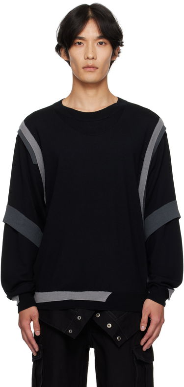 Villapaita Andersson Bell Layered Crewneck Sweater Musta | atb1334m, 0