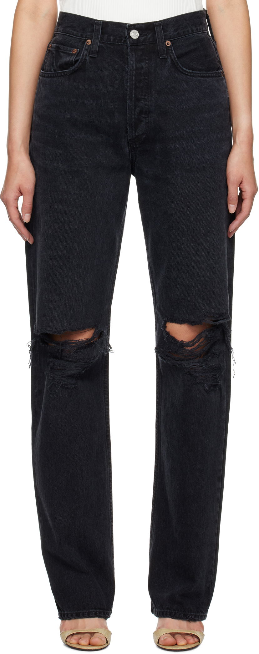 Jeans AGOLDE Kelly Jeans Musta | A199-1157