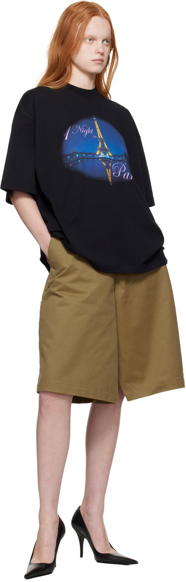 T-paita VETEMENTS VETEMENTS 'Night In Paris' Oversized T-Shirt Musta | UH76TR410B, 3